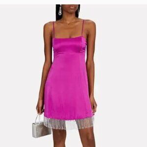 NWT NICHOLAS Isabella Embellished Silk Mini Dress Size 2